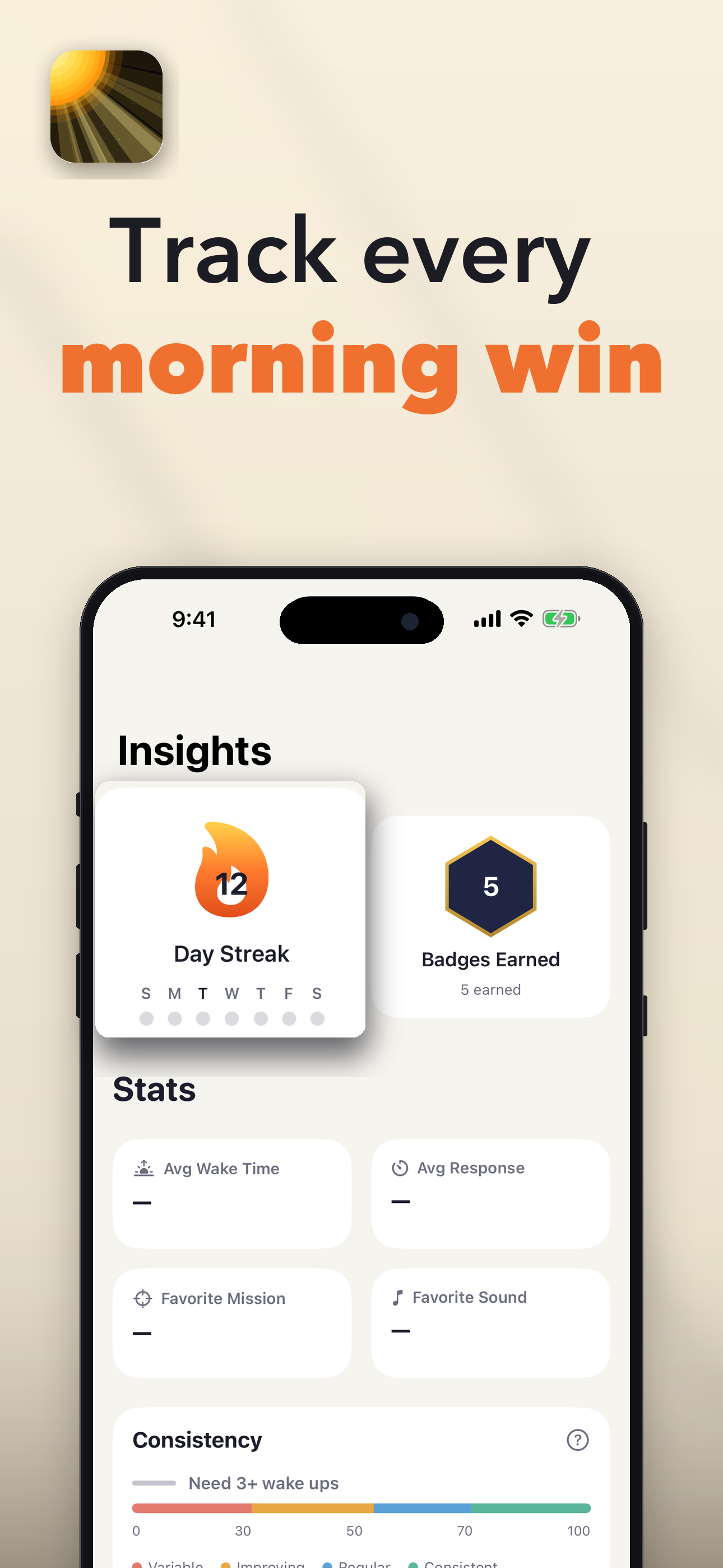 Streak and badges